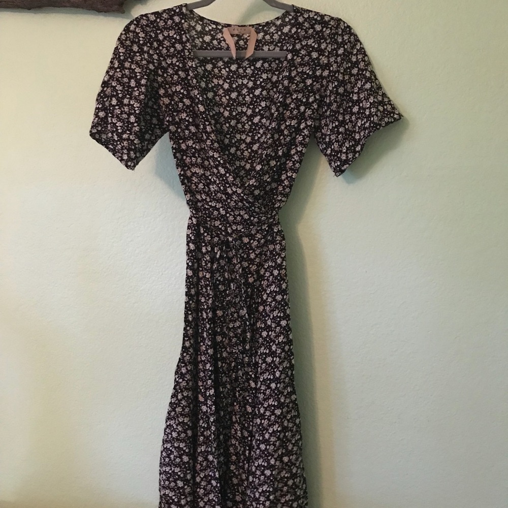 Ecru wrap dress